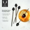 thumbnail image 3 of Viski Stainless Steel Cocktail Picks, Metal Drink Skewers, Toothpicks Black, 3 of 7