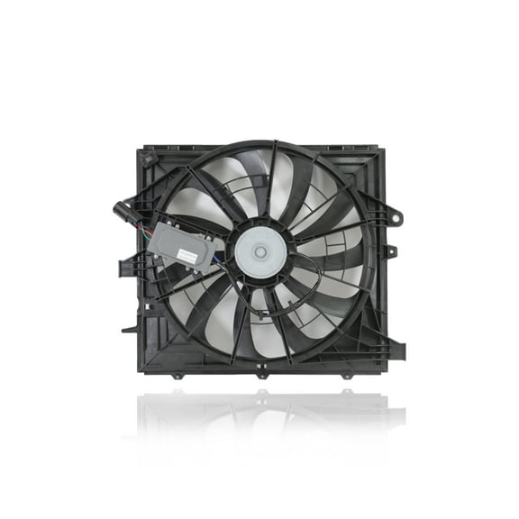 Dual Radiator and Condenser Fan Assembly - Cooling Direct Fit/For 14-15 Cadillac CTS Sedan 2.0L/3.6L, 13-15 ATS-Sedan/Coupe 2.0/2.5/3.6L - With Fan Control Module - Standard Cooling - 84001484