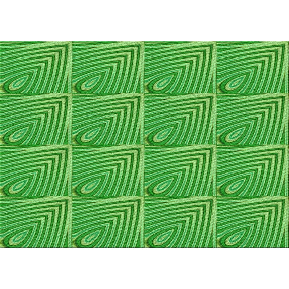 Ahgly Company Machine Washable Indoor Rectangle Transitional Dark Lime Green Area Rugs, 2' x 5'