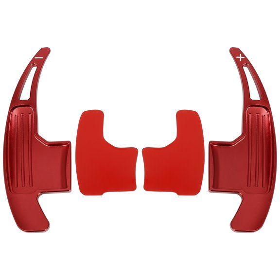 Pair Aluminum Alloy Red Car Steering Wheel Shift Paddle Shifter Extension Cover ford for Mustang 2015-2020