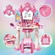 thumbnail image 2 of Juego de mesa de maquillaje Pretend Play con taburete para niñas de 2 a 5 años, 2 of 6