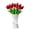 Glazed White, variant on Pink White Ceramic Bow Vase 9.64 in Unique Cute Modern Decorative Bouquet Flower Vases for Home Living Room Table Decor