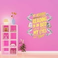 thumbnail image 3 of My Workout Reading In Bed Bookworm Motivated Uplifting Positive Quote Wall Art Sticker Designs Vinyl Stickers For Home House Walls Rooms Windows Bedroom Decoration Size (20x20 inch), 3 of 3