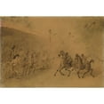 thumbnail image 2 of Constantin Guys 14x11 Gold Ornate Wood Frame and Double Matted Museum Art Print Titled - The Races, 2 of 4