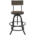thumbnail image 3 of Modway Procure Bar Stool Set of 2 in Brown, 3 of 5