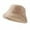Khaki, variant on ievspot Women Winter Bucket Hat Fuzzy Plush Short Brim Dome Windproof Warmth Sun Protection Fisherman Cap Outdoor Travel Headwear