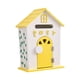 thumbnail image 2 of Buzón de pared para jardín, de madera, para exteriores, rústico, decorativo, color café Amarillo, 2 of 9