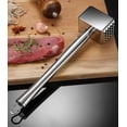 thumbnail image 4 of Ablandador de carne, mazo/mazo/martillo para carne resistente y pesado de acero inoxidable 304, 4 of 5