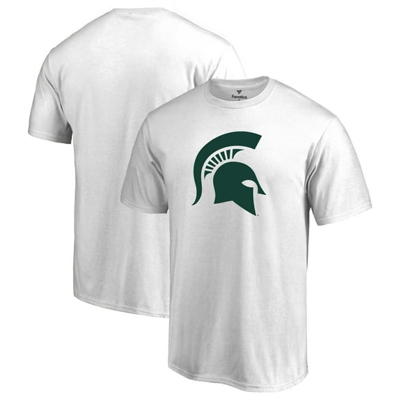 Men's White Michigan State Spartans Primary Logo T-Shirt