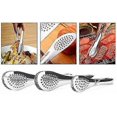 thumbnail image 5 of Stainless Steel Kitchen Tongs Salad Tongs Bbq Tongs Heavy Duty Serving Food Tongs For Frying, Cooking, Clipping Toast Bread, Grilling, Buffet Serving, 5 of 5