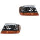 thumbnail image 1 of Par de Faros Grand Cherokee 1999 A 2004 Jeep C/Cuarto Ámbar Fondo Negro Genérica ., 1 of 4