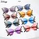 thumbnail image 4 of Gafas de sol de mariposa de diamante de lujo para mujer, gafas de sol Vintage sin montura, de gran tamaño, Y2K, 2024, 4 of 5