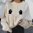 thumbnail image 2 of Sudaderas con capucha estampadas de manga larga informales para mujer a la moda de Halloween Fridja hj3364, 2 of 9