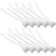 thumbnail image 1 of Silver Ceramic Lamp Holder for Lamp Use with Wire 10Pcs Base Socket, 1 of 5