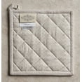 thumbnail image 3 of Ibiza - Beige 100% Cotton Pot Holder with Loop Heat Resistant for BBQ | Cooking | Baking | Grilling | Microwave | Barbecue | Spring/Summer (8 Inch by 8 Inch), 3 of 8