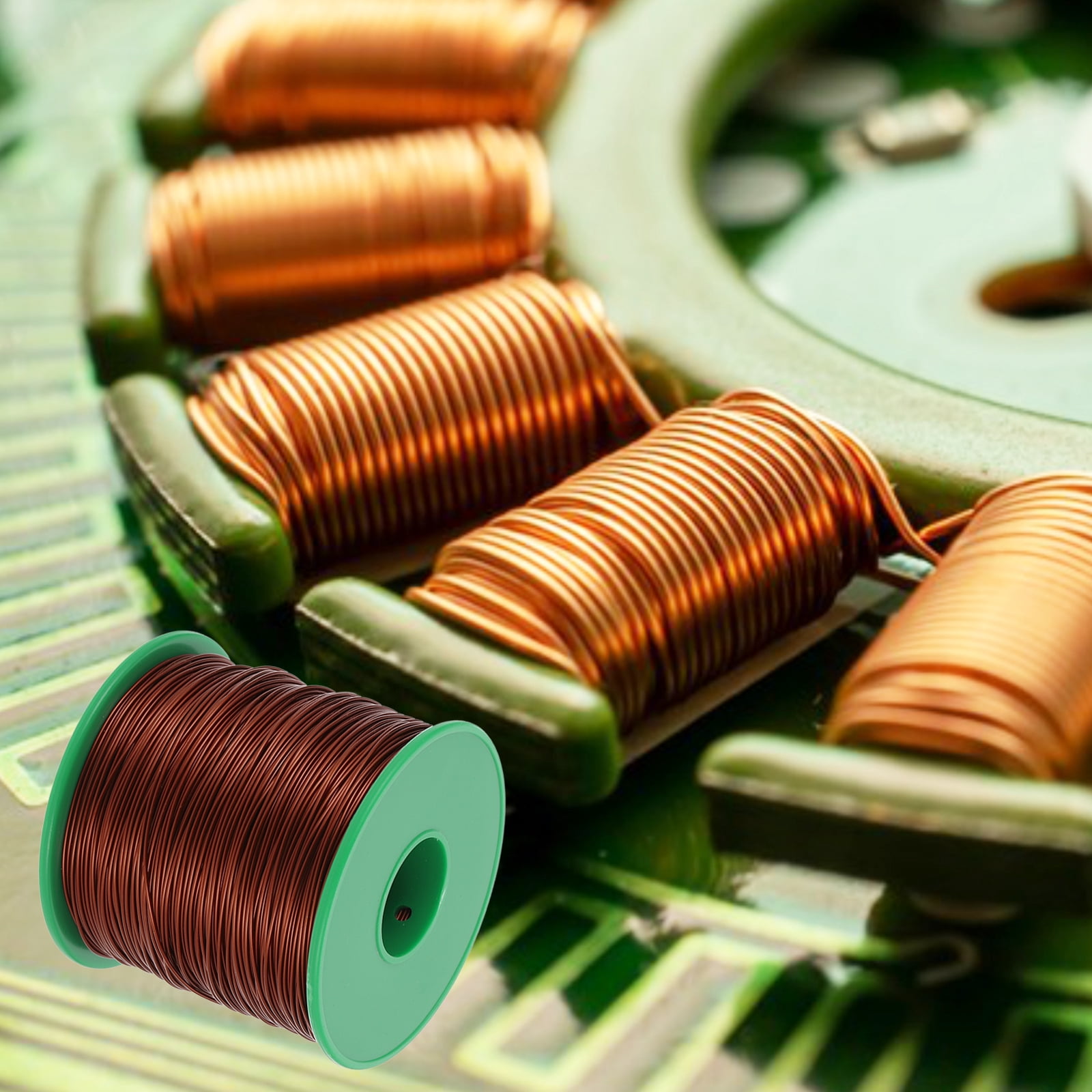 20 AWG Magnet Wire, 20 Gauge Enameled Copper Wire, 1 Lb Magnetic Coil Wire for Transformer, Motor, Electric, 180C(356F)
