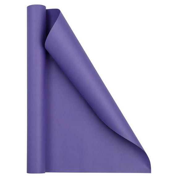 JAM Paper Matte Wrapping Paper, 26.3 Sq ft (17 in x 18 Ft), Purple, 1/Pack