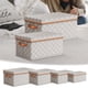 thumbnail image 1 of Caja de almacenamiento de telas sin tejidas con funda - Organizador plegable y apilable para ropa, juguetes, hogar (45 x 35 x 25cm, 38L), 1 of 2