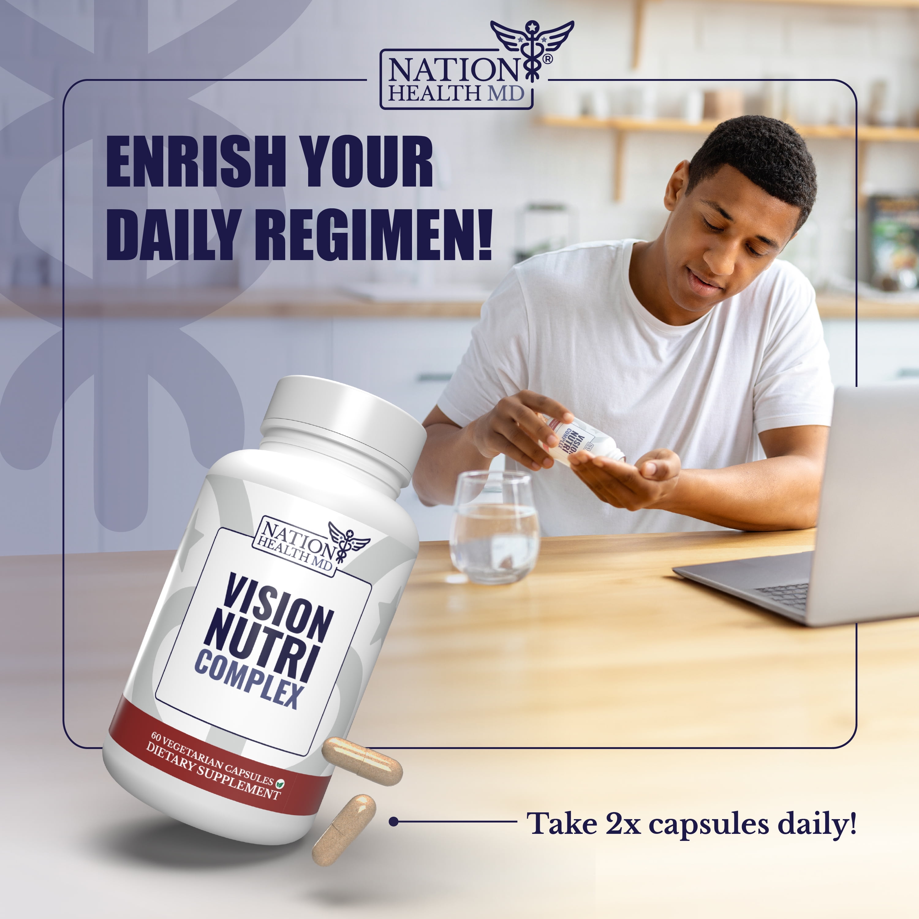 Nation Health MD Vision Nutri Complex - Lutein and