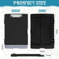 thumbnail image 6 of 6 Pcs Plastic Clipboard with Storage Colored A4 Nursing Holder Heavy Duty Waterproof Storage Clipboard Folder for Office School Nurses Teacher Essentials (Black Color), 6 of 14