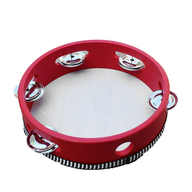 Percussion Jingle Drum, No Deformation Wooden Tambourine For Dance Performance