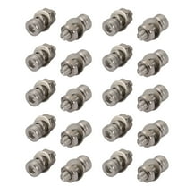 Unique Bargains 20pcs M3x8mm 304 Stainless Steel Knurled Hex Socket Head Bolts Nuts w Washers