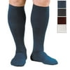 Activa Men's Ribbed Pattern Dress Socks 20-30 mmHg Closed Toe - Navy Small
