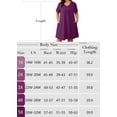 thumbnail image 4 of SHOWMALL Women's Plus Size Short Sleeve Dress with Pockets, Criss Cross V-Neck Casual T-Shirt Dress, Cottagecore Pink Blue Floral 1X Summer Vacation Beach Dress, 4 of 8
