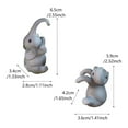 thumbnail image 3 of Elephant Flower Pot Under 5 ! Yannianjz Resin Elephant Planter Garden Hanging Pot Outdoor Decor for Patio Yard Landscape Design Animal Shaped Flowerpot Container Garden Statue Ornament, 3 of 9