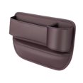 thumbnail image 1 of Organizador de asientos para coche, bolsillos de almacenamiento para teléfonos Lado del pasajero marrón, 1 of 8