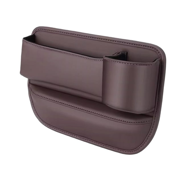 Organizador de asientos para coche, bolsillos de almacenamiento para teléfonos Lado del pasajero marrón