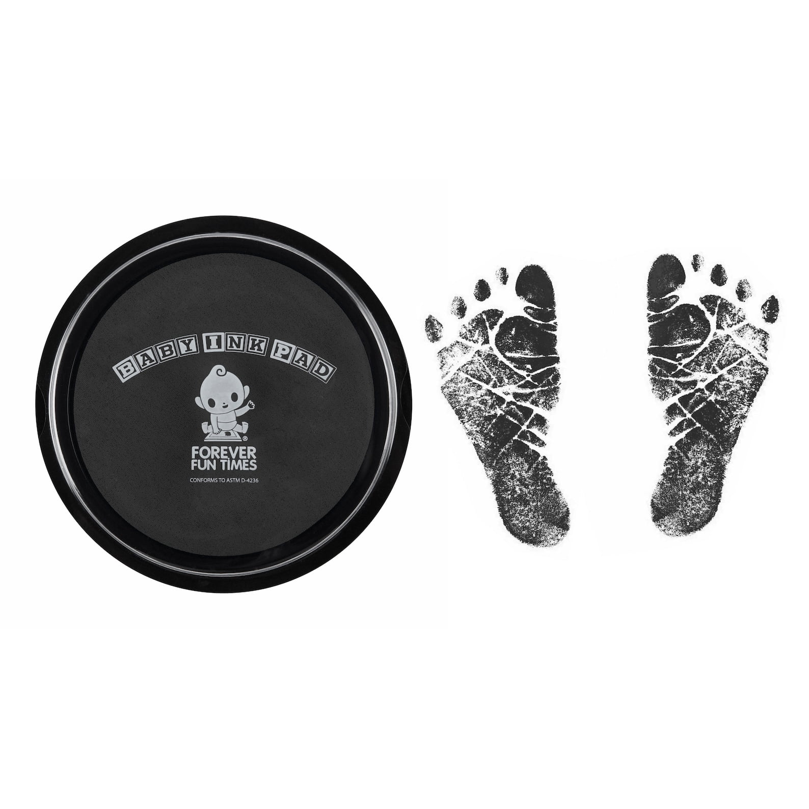Baby Hand and Footprint Kit by Forever Fun Times, Get Hundreds of Detailed  Prints with One Baby Safe Ink Pad, Easy to Clean, and Works with Any Paper  or Card