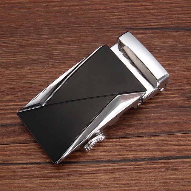 Cinturón de cuero con hebilla automática para hombre, hebilla de cinturón, hebilla de cintura de aleación, cinturón de pantalones para hombre