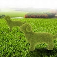 thumbnail image 2 of Qumonin Fake Moss Animals Dog Statues Flocking Figurines for Garden, 2 of 5