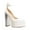 White, variant on XYD Women Pointed Toe Platform Strappy Pumps Ankle Strap Buckled Crystal Block Heels Sexy Dressy Party Prom Shoes Size 7 Red