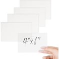 TRAHOO4x6 Inch Transparent Sticky Notes, 200 Sheets Large Translucent