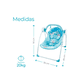 thumbnail image 4 of Silla Mecedora Para Bebes color azul, 4 of 4