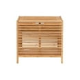 thumbnail image 3 of Riverbay Furniture Bamboo Natural Brown Hamper Rectangular 21.75"W x 15.25"D x 20.5"H Unassembled, 3 of 13