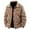 Khaki, variant on Gyujnb Jackets for Men,Men's Casual Corduroy Jacket Lightweight Slim Fit Comfortable Stand Collar Outerwear for Daily Wear,Winter Coats for Men,Size:XL
