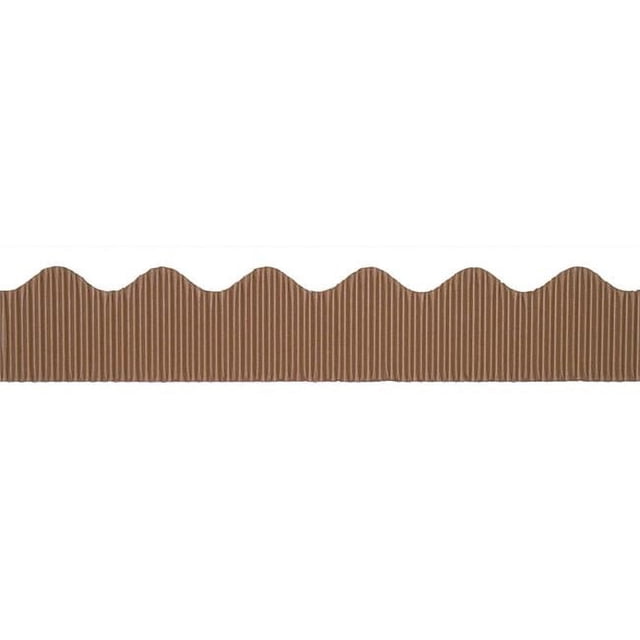 Pacon PAC37026-6 Bordure Décorative 2.25 Po x 50 Pi, Marron - 6 Rouleaux