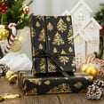 thumbnail image 3 of Flyhill Black Kraf Christmas Wrapping Paper,Gold 3D Embossed Foil Christmas Pine Tree with Woodlands Wrap Paper for Holiday, Party,Celebration, New Year (17 Inch X 32.8 Feet), 3 of 13