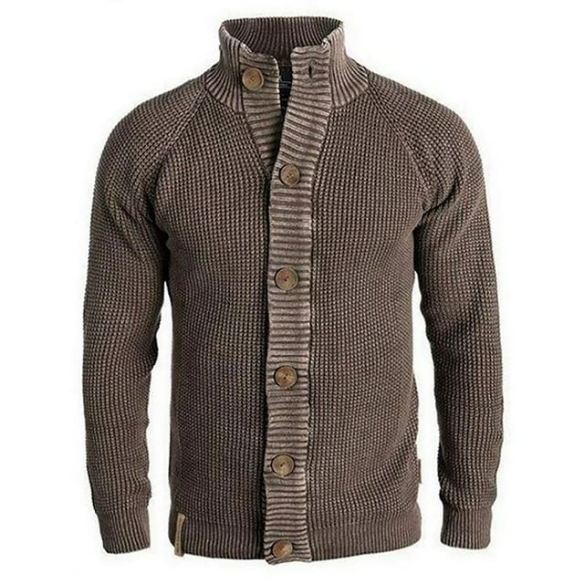Mens Jacket Winter Mens Fashion Fall Winter Sweater Loose Oversized Jacket
