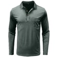 thumbnail image 2 of pstuiky manga larga de hombre, Blusa informal de manga larga con cuello vuelto y bloques de color para hombre top de hombre m, 2 of 5
