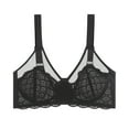 thumbnail image 5 of Fiaer Womens Bralettes Bras Lace Mesh Adjustable Straps Breathable Wireless Bra Black 80C, 5 of 5