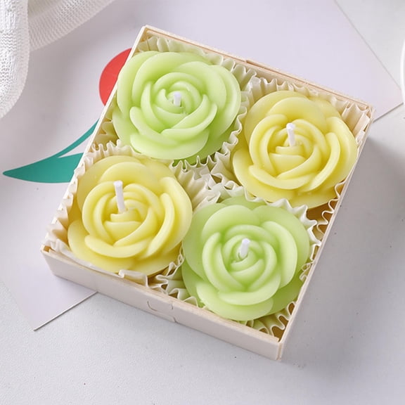 DIY Rose Flower Scented Candle Making Kit Natural Soy Wax Candle Craft Set Romantic Valentine’s Day Gift Wedding Favor Home Decor Aromatherapy Candle
