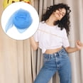 thumbnail image 3 of Jumpingount Bufanda cuadrada Pañuelo de gasa Accesorio sedoso para representaciones teatrales Azul claro Type3 NO3, 3 of 6
