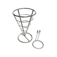 thumbnail image 5 of Metal French Fry Holder & Ketchup Saucing Fries Cone Basket Black, Great for Calamari, , Mozzarella Sticks, Fish sticks, , Taquitos, etc, 5 of 9