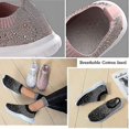 thumbnail image 4 of Women's Mesh Walking Shoes, Rhinestone Mesh Slip-on Walking Shoes, 4 of 5