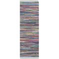 thumbnail image 1 of Safavieh Rag 2'3" X 7' Hand Woven Cotton Rug in Gray, 1 of 2