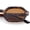 Tortoise Frame - Brown Lens, variant on Retro Octagon Thick Frame Sunglasses Geometric Bold Small Frame UV400 Black Frame - Black Lens